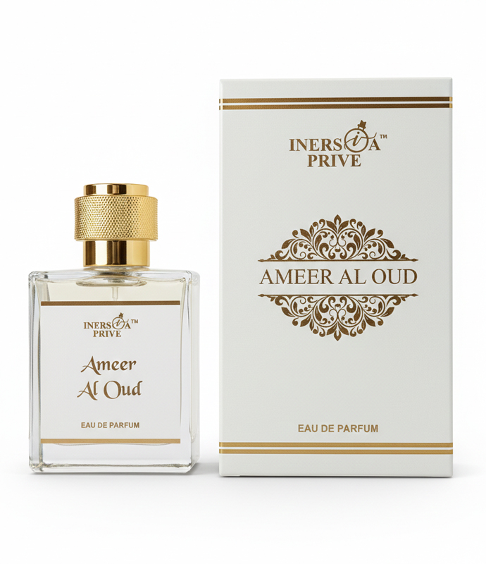 Inersia Prive Ameer Al Oud perfume bottle Arabic oud fragrance luxury attar woody oriental scent long lasting oud perfume for men and women India premium eau de parfum