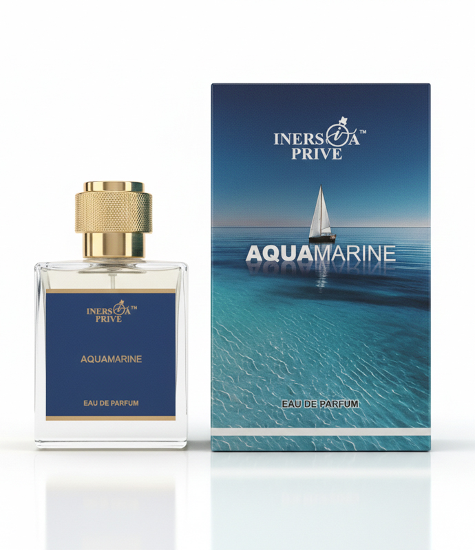 Inersia Prive Aquamarine perfume fresh aquatic fragrance for men ocean scent long lasting marine notes summer perfume bottle eau de parfum India